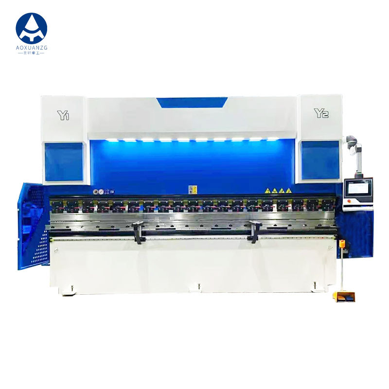 395mm Hydraulic CNC Press Brake Delem DA53T Blue White Bending Machine 8 Times/Min